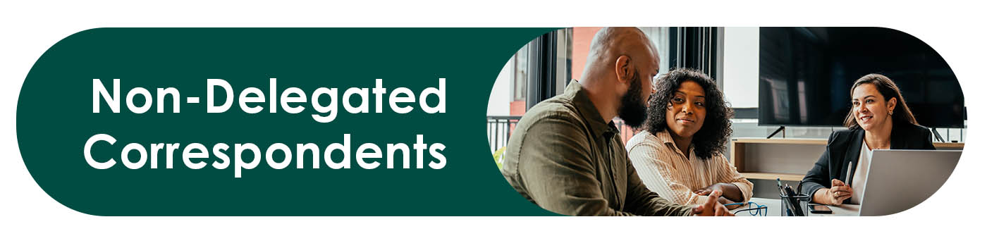 Local happy couple secures agreement and shakes hands with mortgage broker.