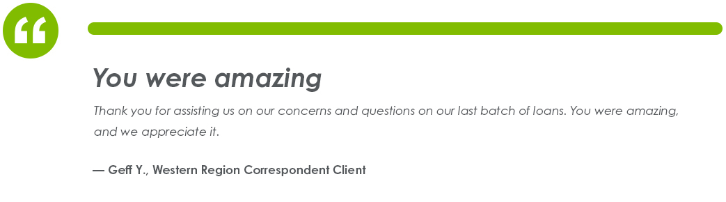 Testimonial From Geff y., Western Region Correspondent Client